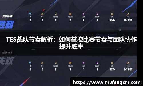 TES战队节奏解析：如何掌控比赛节奏与团队协作提升胜率